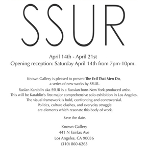 Russ Karablin aka SSUR "The Evil That Men Do"